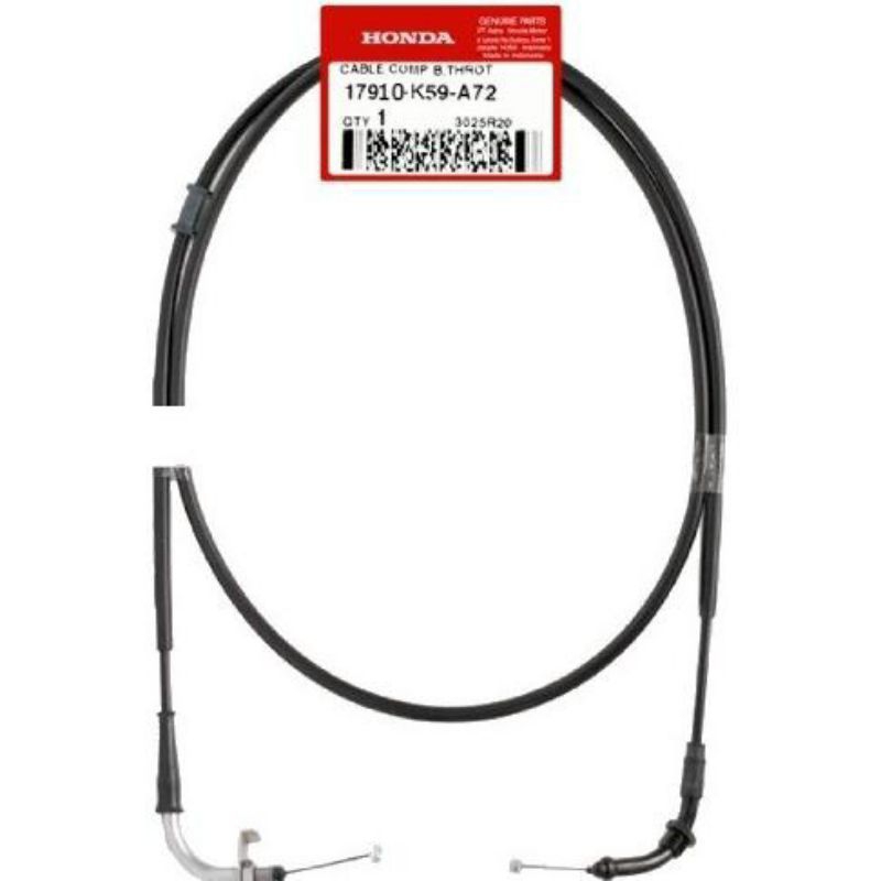 17910-K59-A72 & 17920-K59-A72 KABEL GAS A dan KABEL GAS B VARIO 125 150 LED GEN 1 (HARGA SEPASANG)