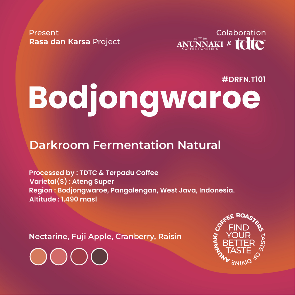 

Bodjong Waroe #DRFN.T101 (Filter Arabika Kopi) – The Dancing Tongue Club X Anunnaki Coffee Roasters