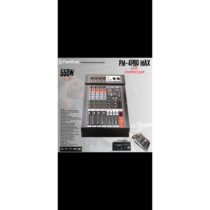 Power mixer 4ch pm-4pro max