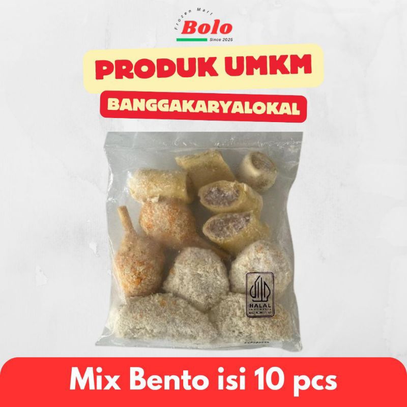 

Mix Bento isi 10 (Egg Roll, Kaki Naga, Spicy Chicken & Shrimp Roll)
