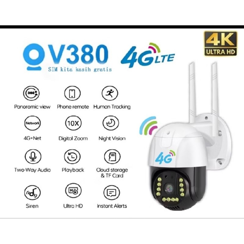 cctv outdoor waterproof SIM-card/4G wireless v380
