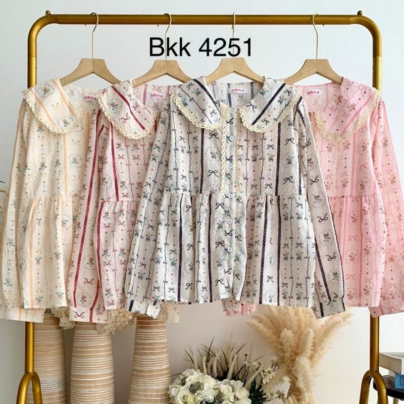 blus katun bolong import