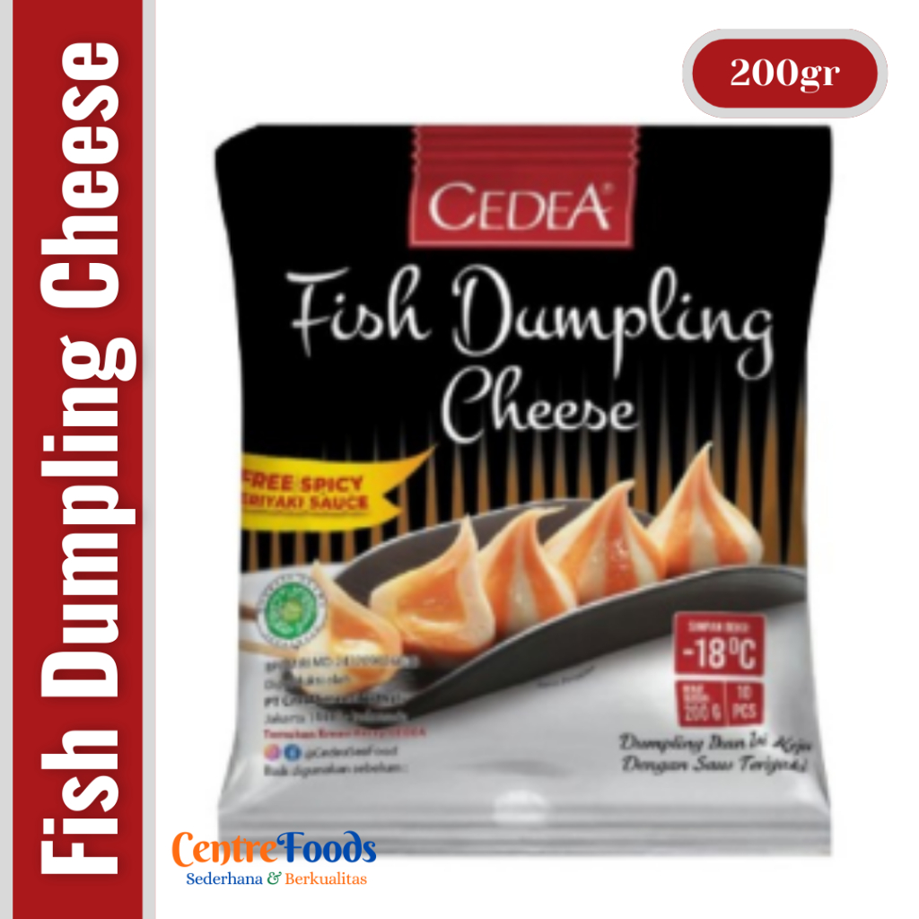 

Dumpling Ikan Keju - Fish Dumpling Cheese Cedea | 200gr [ Harga Per BKS ]