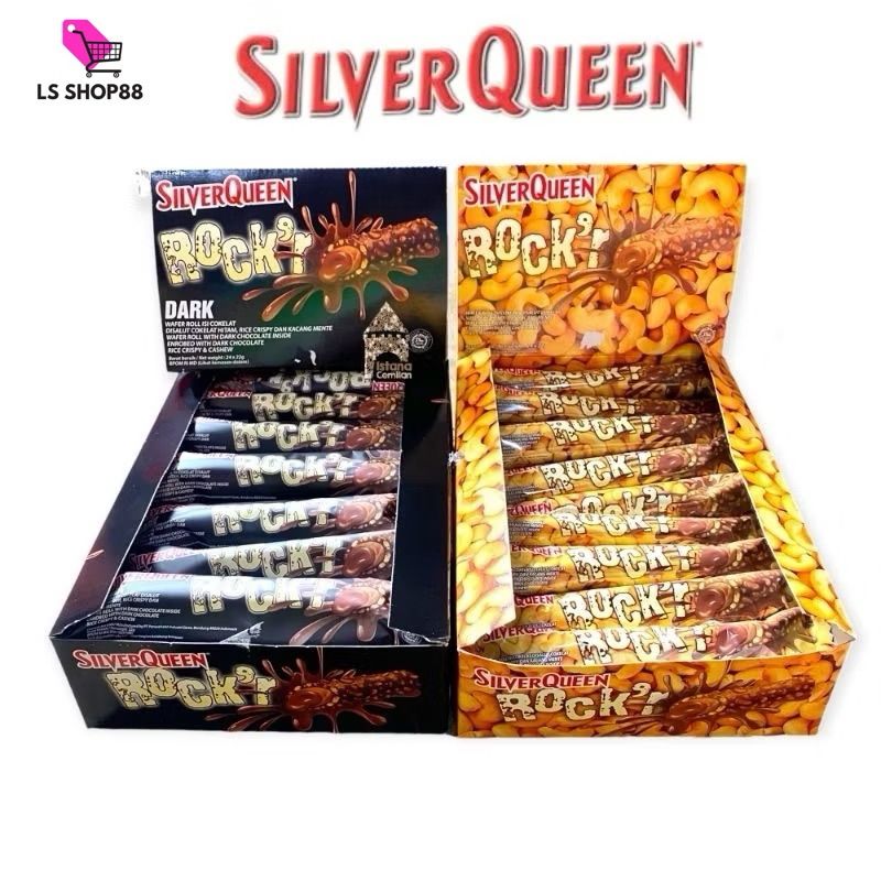 

SILVERQUEEN ROCK’R Dark / Milk BOX isi 24pcs // SILVER QUEEN ROCK’R