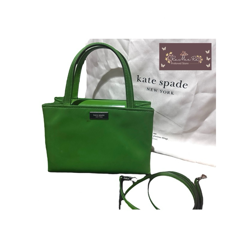 OBRAL PRELOVED TAS KATE SPADE ORIGINAL BUTIK WARNA HIJAU