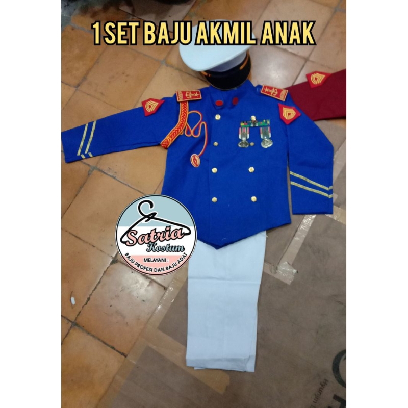 BAJU PROFESI ANAK PAUD TK SD || BAJU AKMIL ANAK || KOSTUM AKMIL ANAK || BAJU ALADEMI MILITER ANAK ||
