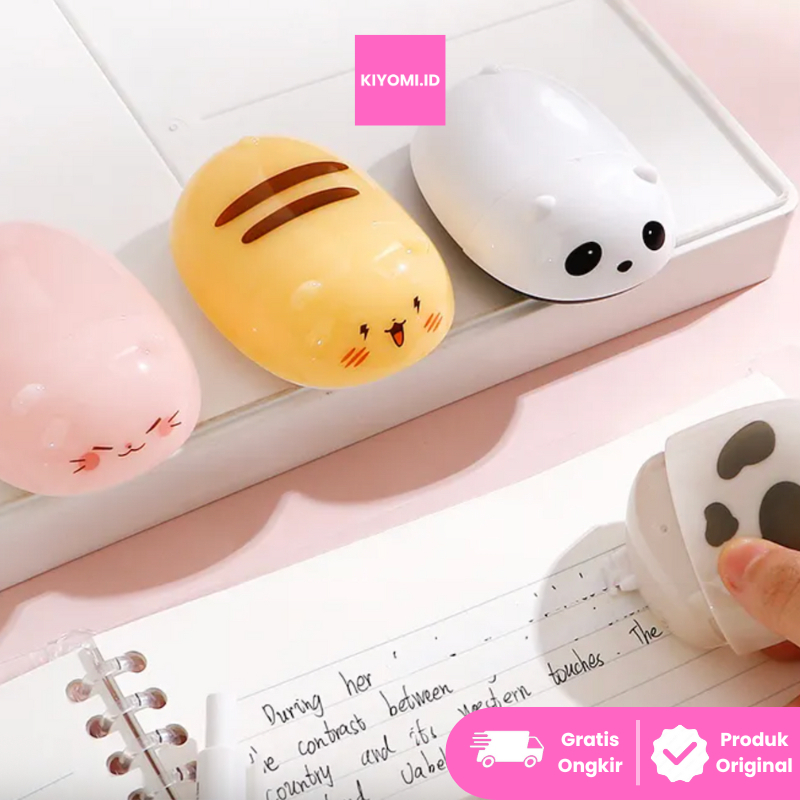 

Kiyomi Correction Tape / Tip Ex Kertas / Tipe X Aesthetic / Pita Koreksi Unik Lucu TG-B5331