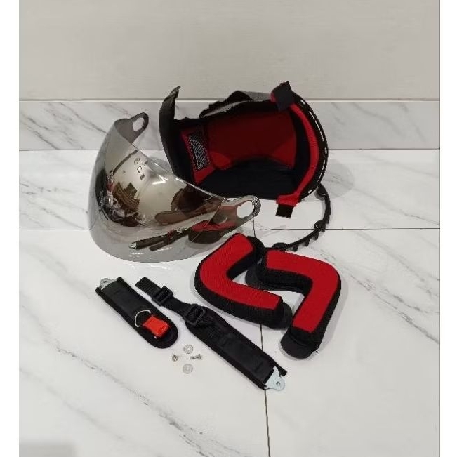Paket Busa Helm KYT 2Vision + Kaca Helm KYT 2Vision Busa Komplit KYT 2Vison Busa Pipi Dan Set + Viso