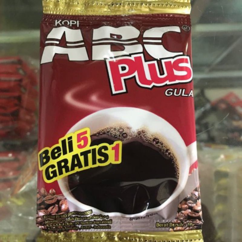 

Kopi ABC plus gula 18gram