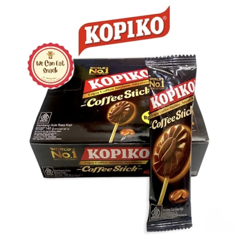 

Kopiko Coffee Stick Candy Kembang Gula Rasa Kopi (Isi 20 Bks)