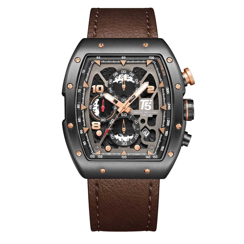Jam T5 H 3870 x T5 3720 Original Chronograph ( Chrono Aktif Semua ) / JAM TANGAN PRIA CHRONO