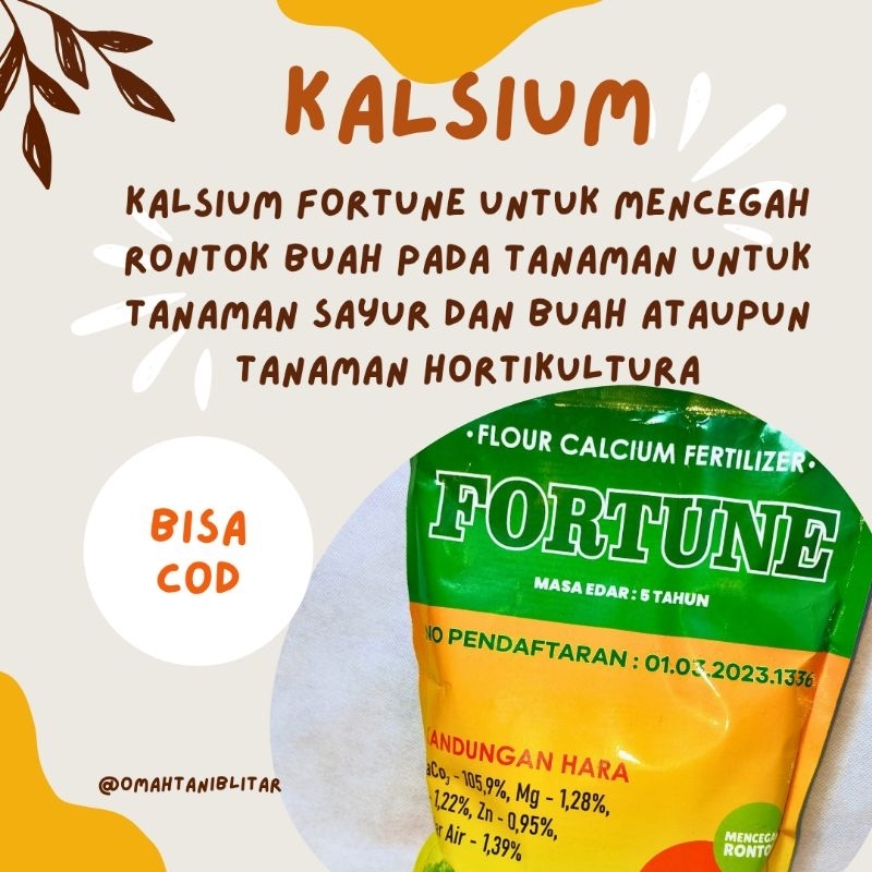 Kalsium fortune untuk mencegah rontok buah pada tanaman untuk tanaman sayur dan buah ataupun tanaman