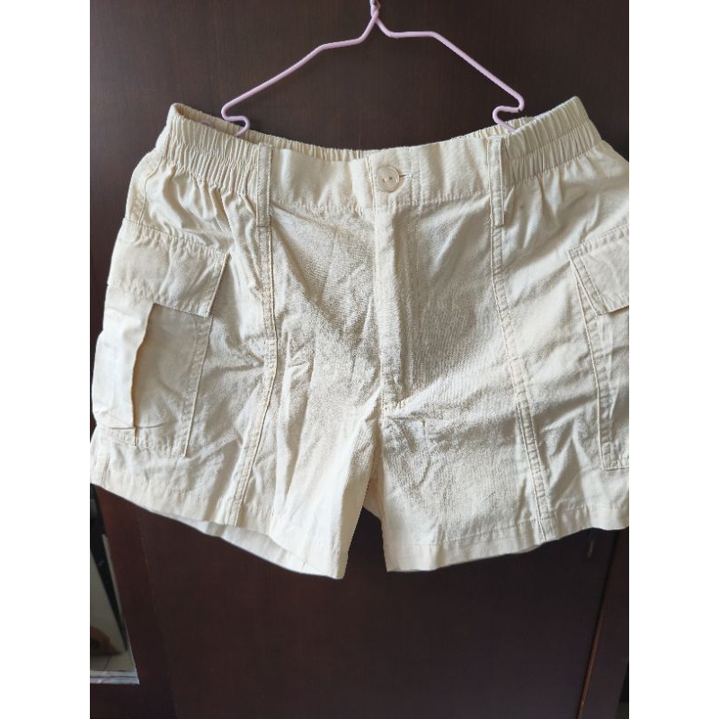 (Preloved) Colorbox Cargo Short Pants with Pocket Beige