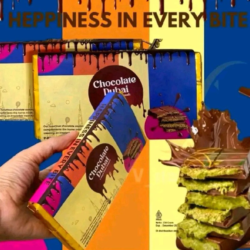 

Coklat Dubai Chocolate Crispi Pistachio Kunafe 230gr
