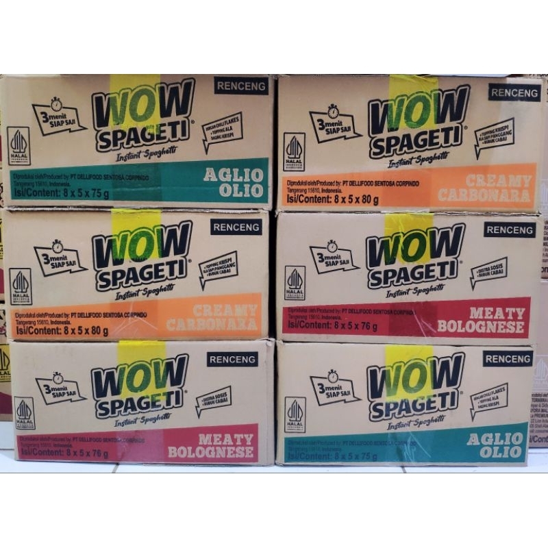 

Wow spageti instant spaghetti 1 Dus isi 40 pcs exp dec2025 & jan2026