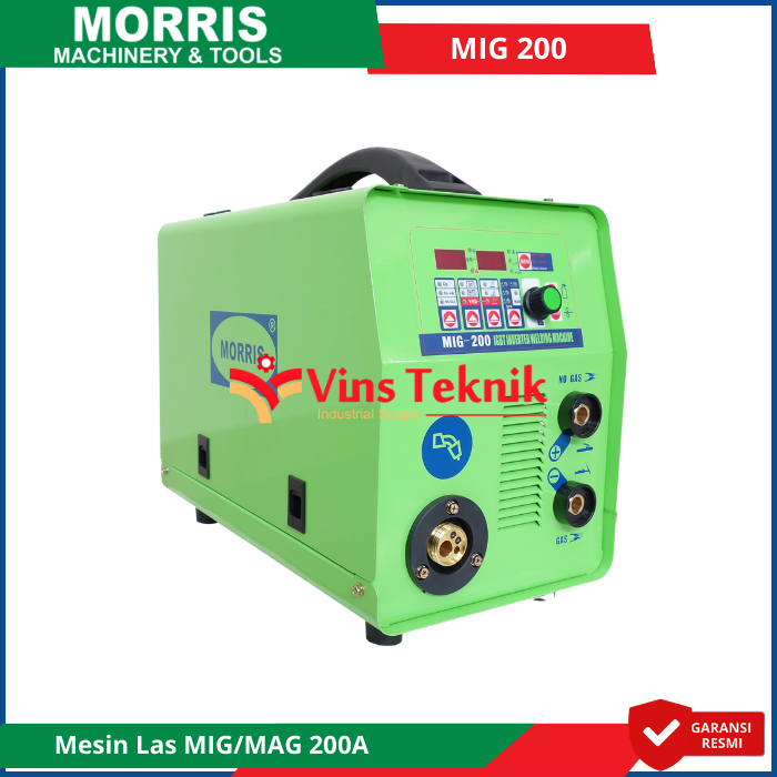 MORRIS MIG 200 Mesin Las Travo Las Trafo Las MIG MAG CO2 Las Inverter 200A MIG200