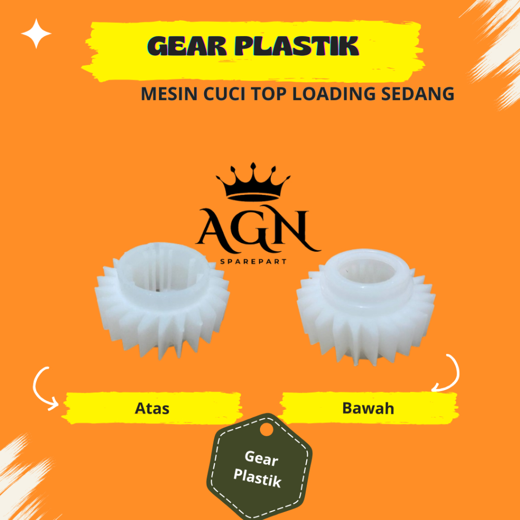 GIG GEAR PLASTIK GEARBOX MESIN CUCI 1 TABUNG SEDANG