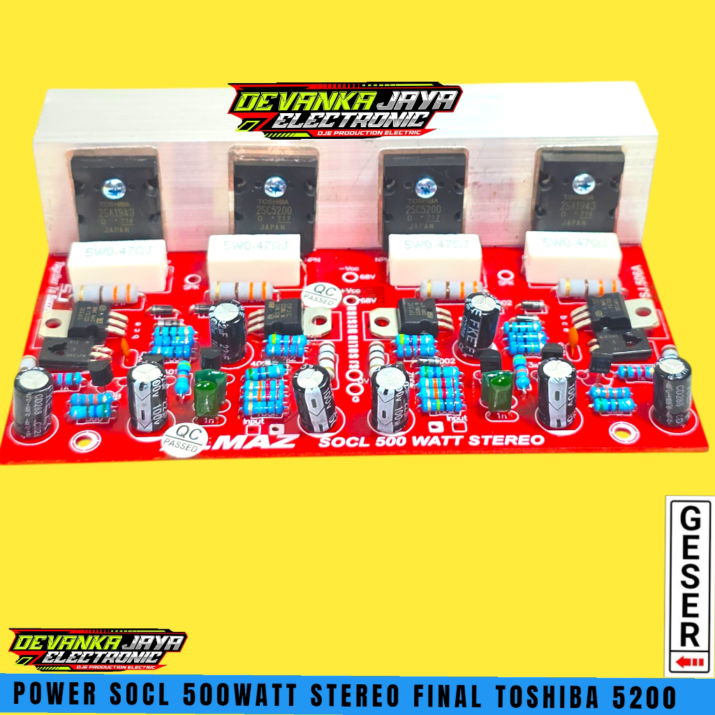 Kit Power SOCL 500WATT Final Toshiba 5200