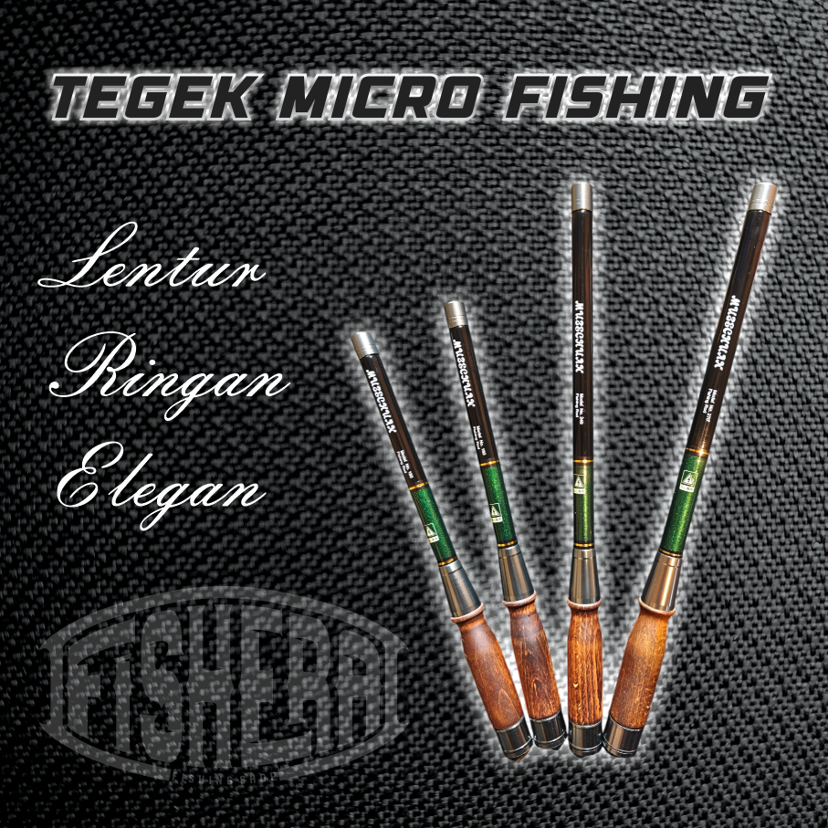 Tegek carbon tanago premium (micro fishing) ringan dan lentur