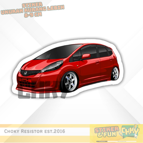 

Stiker Sticker Vinyl Laminasi Glosy HONDA JAZZ GE8 Vol 18