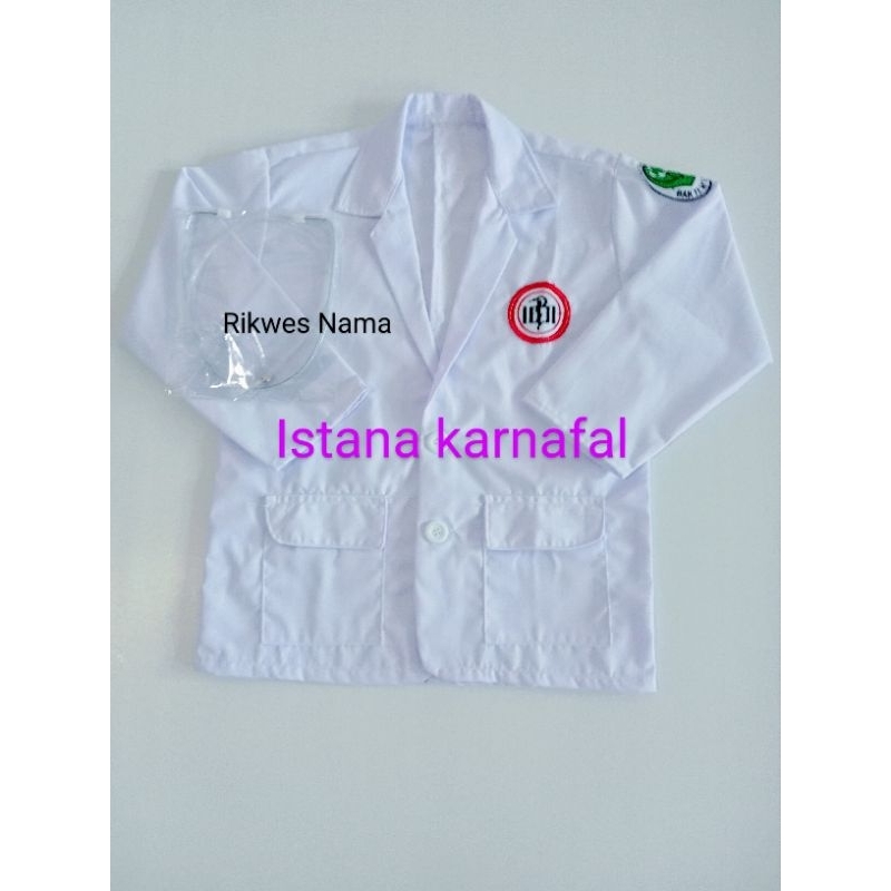 Jas Dokter Anak / Baju Atasan Anak profesi Dokter/ Baju Dokter Anak laki laki & perempuan