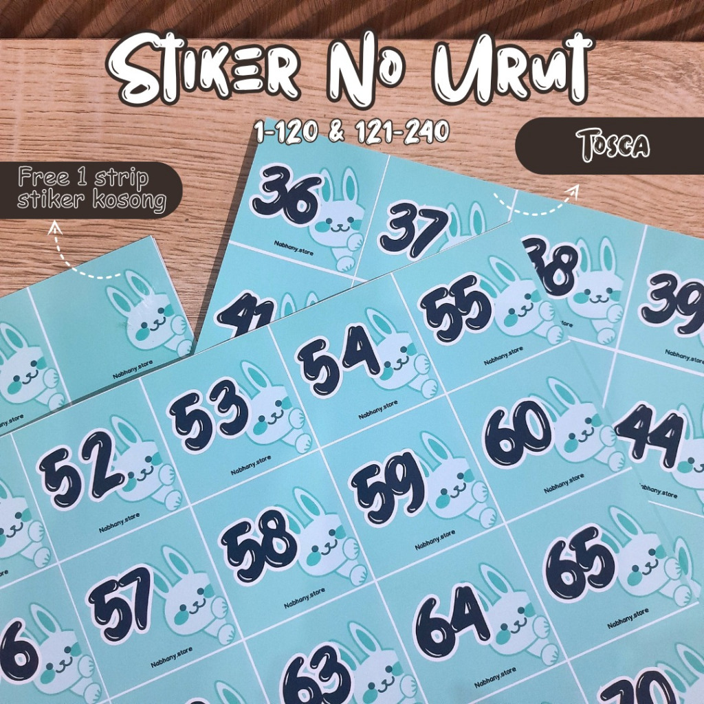 

Nabhany Store Stiker Nomor Urut 1-360 Saving Challenge Untuk Album Menabung