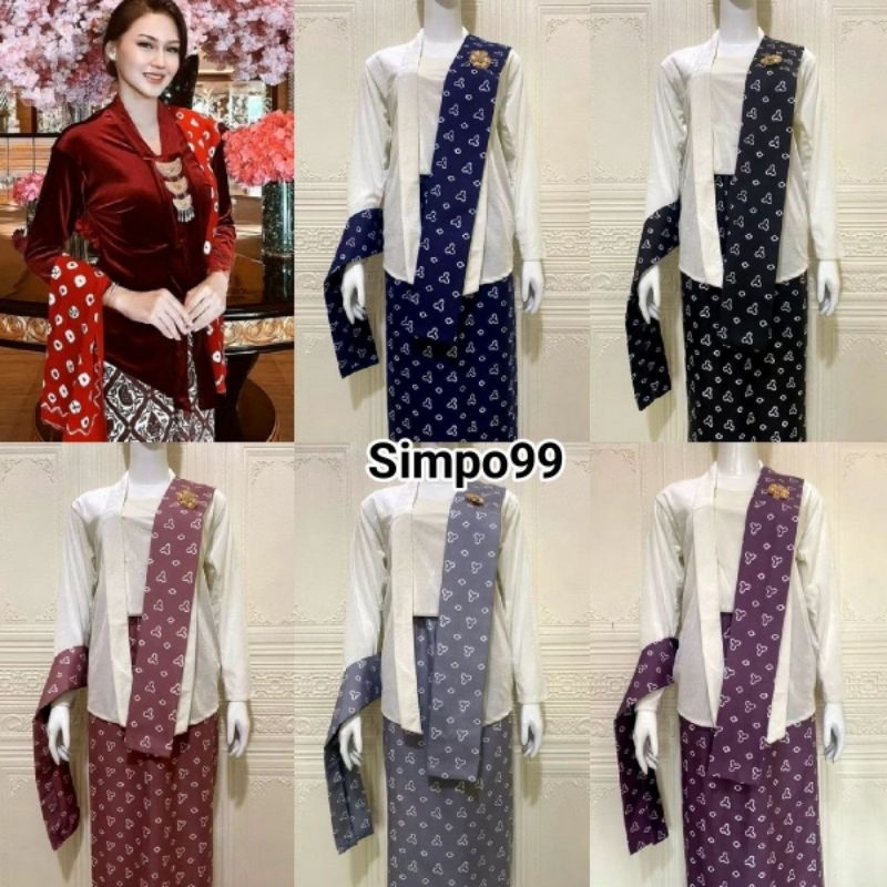 SIMPO_99 - Selendang Jumputan Katun / Selendang Jumputan Katun  / Selendang Batik Jumputan Modern / 