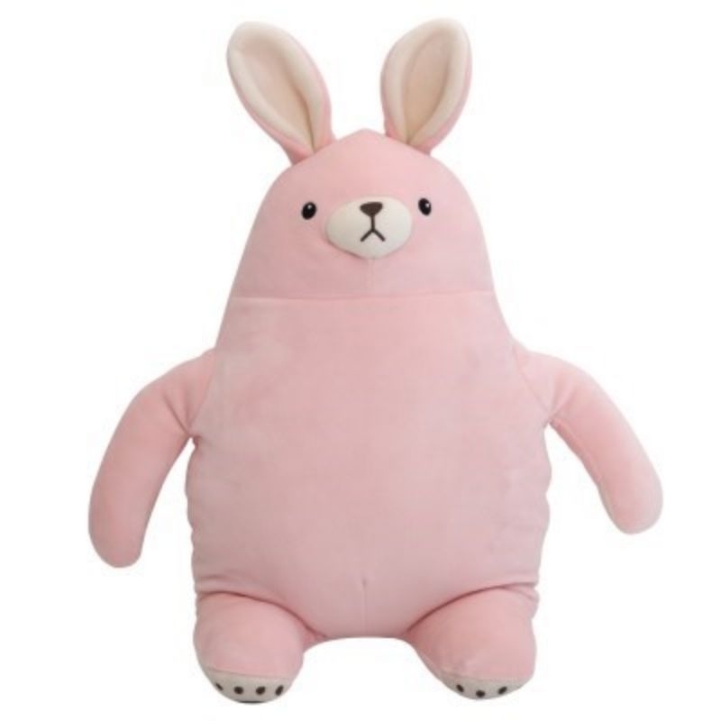 MINISO Boneka Kelinci Pink Fluffy Beruang Kutub Coklat Tidur