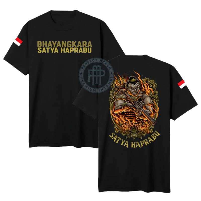 Kaos Bhayangkara Satya Haprabu Lengan Pendek Lengan Panjang Combed24s Jaket Pria Rompi Vest Zipper H