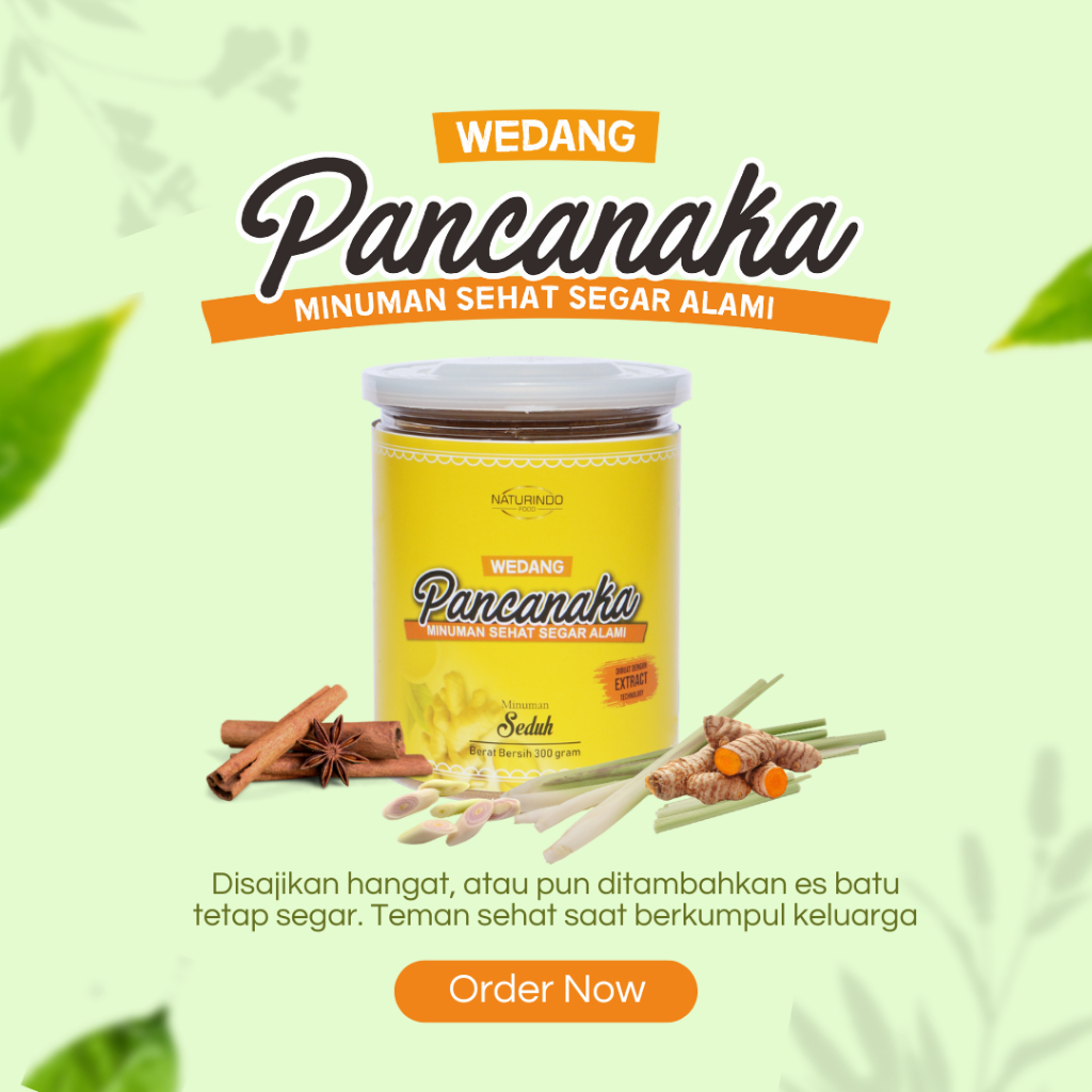 

Wedang Pancanaka Minuman Jamu Kesehatan Naturindo Food