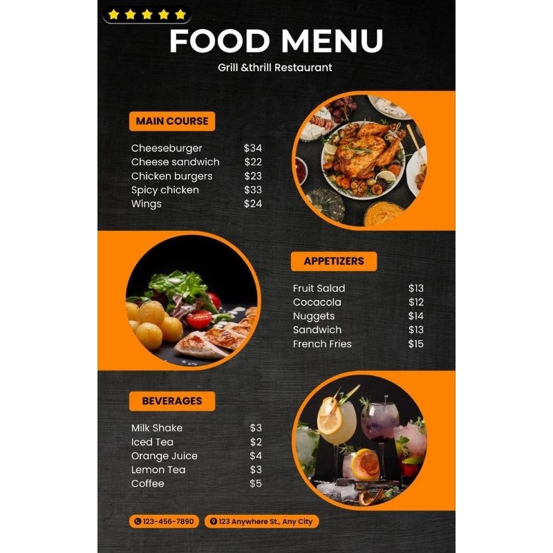 

(Pre Order) Cetak Menu Makanan Custom (Ukuran A4 & F4) 1 & 2 Sisi