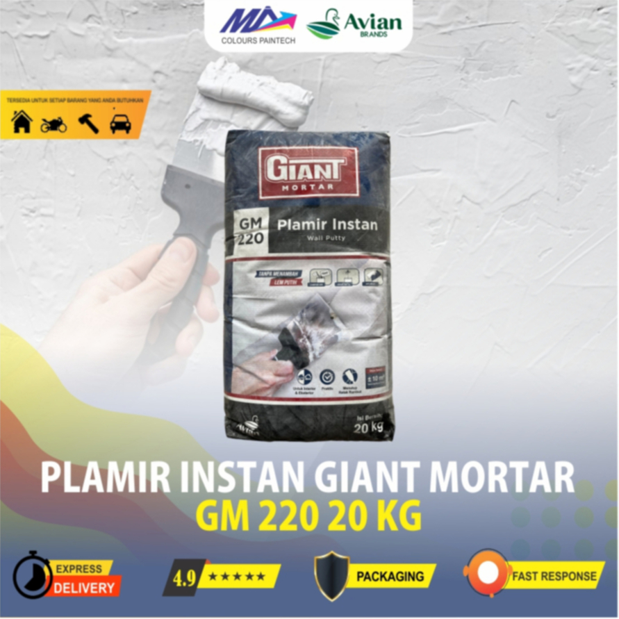 Plamir Instant Avian untuk Cat plamir 5 kg-20 kg - Giant Mortar - plamir murah