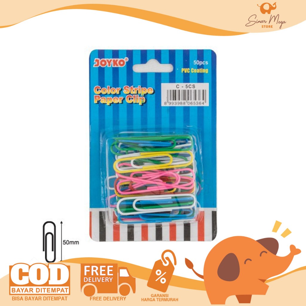 

Joyko Trigonal Clip/Paper Clip/Penjepit klip kertas C-5CS Unik Murah