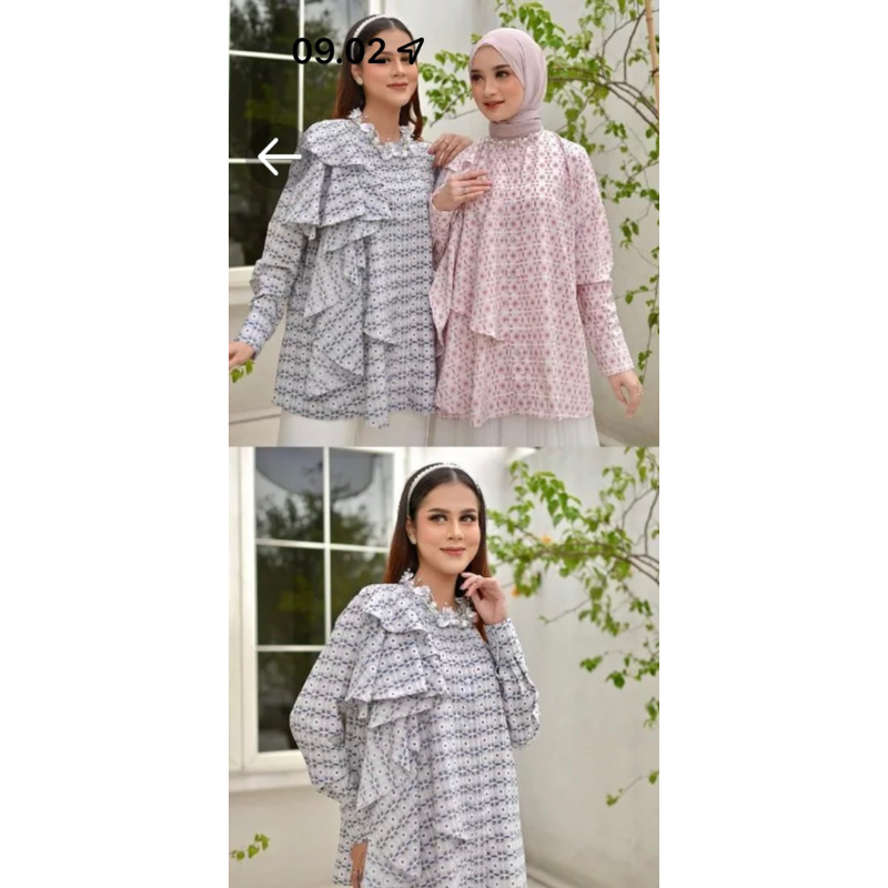 Blouse monogram Vanilla hijab DearV