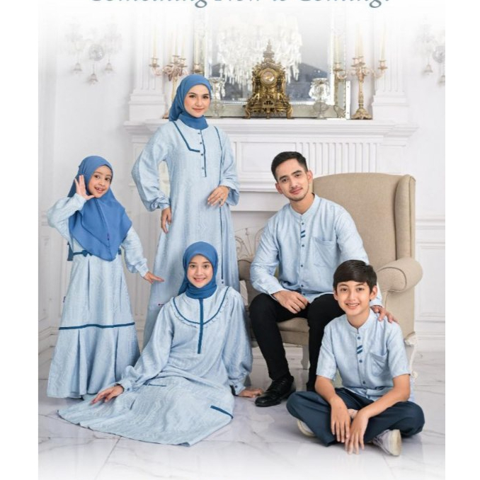 SARIMBIT RAUNA TERBARU - RAUNA KESWARI ICE BLUE - BAJU KELUARGA - BAJU LEBARAN - BAJU KONDANGAN - BA
