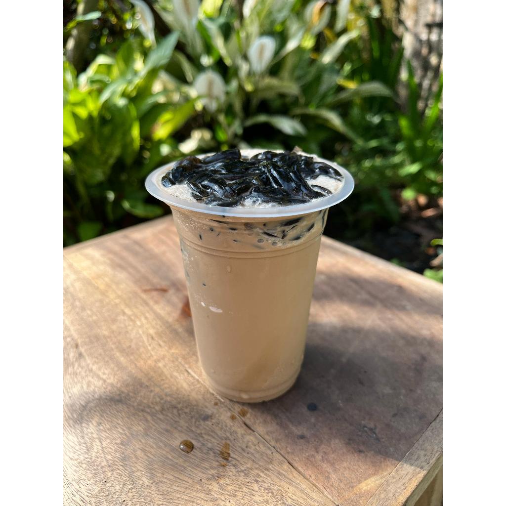 

CAPPUCINO CINCAU (free cincau hitam) Original Coffe Cincau Segar -cappucino cincau-