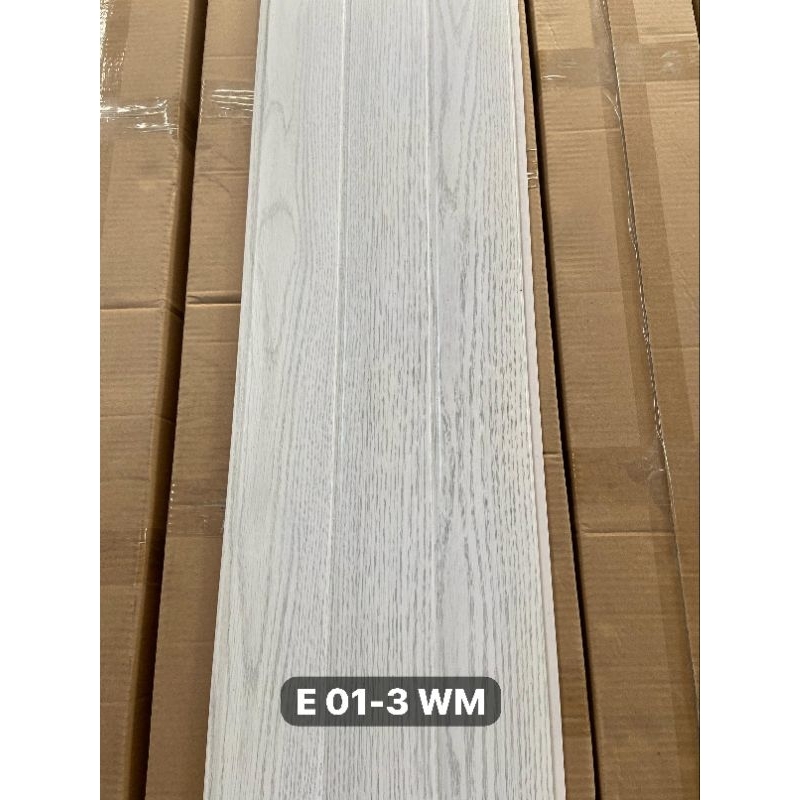 Plafon PVC Elite Serat kayu Putih E 01 - 3WM