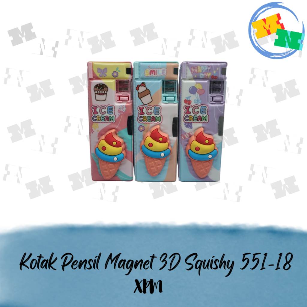 

XPM Kotak Pensil Magnet 551-18 3D Squishy Eskrim