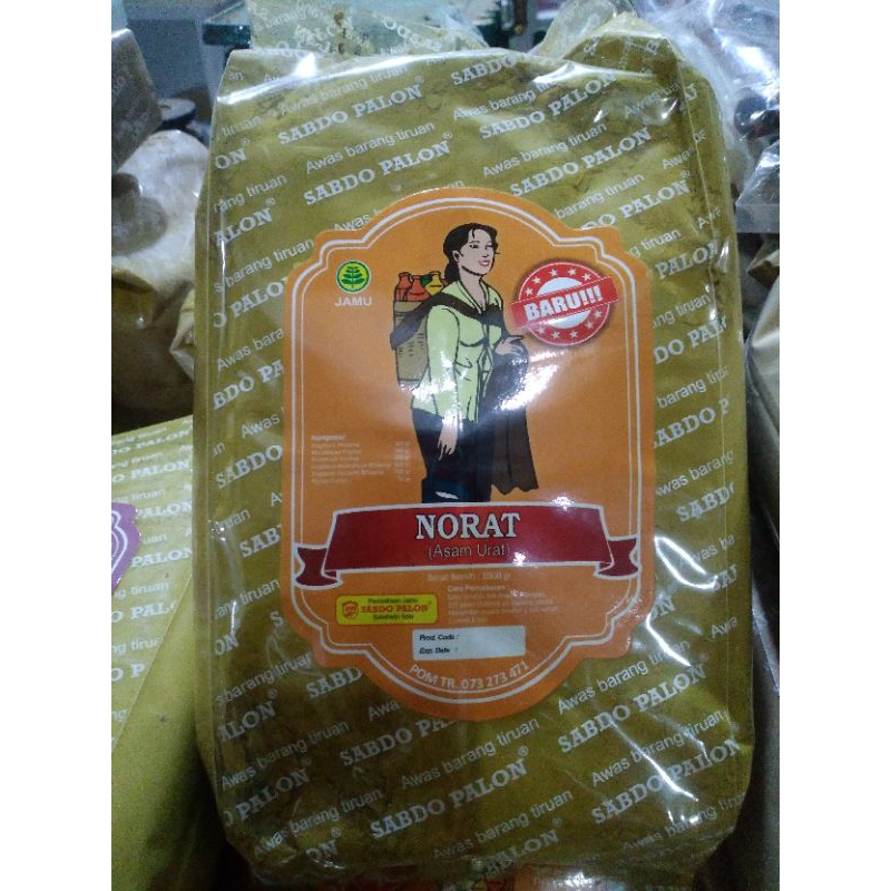 

Jamu serbuk NORAT (Asam urat)Sabdo Palon kemasan 1kg