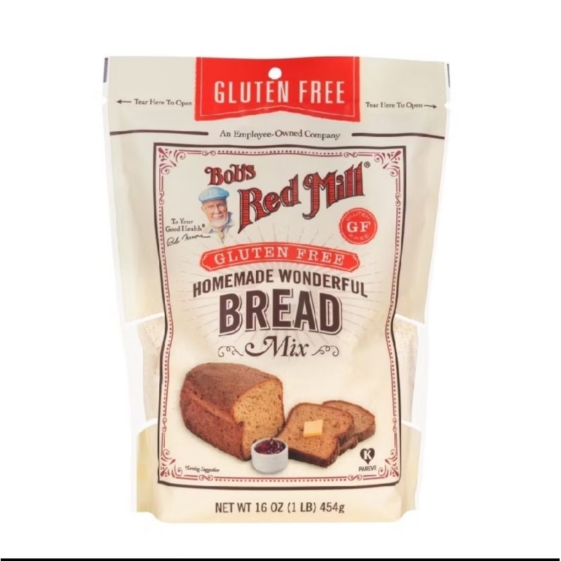 

Bob's Red Mill Bread Mix Homemade Wonderful/Tepung Gluten Free 454gr