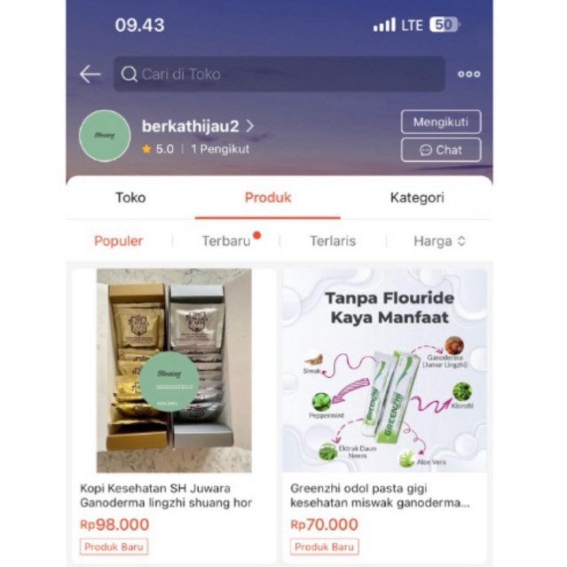 

kopi kesehatan ganoderma SH Juwara Cafe lingzhi Shuang hor