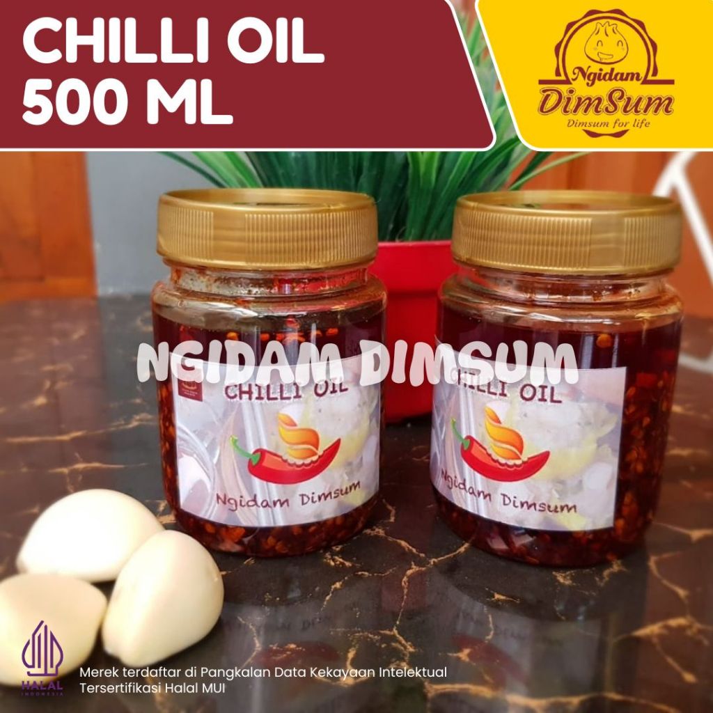 

Red Hot Chili Oil 200ml / 500ml / 1000ml *Bersertifikasi halal MUI*