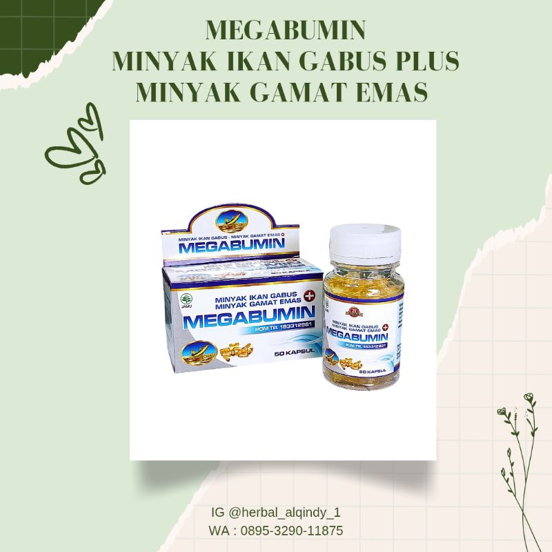 MEGABUMIN/KAPSUL IKAN GABUS+MINYAK GAMAT EMAS
