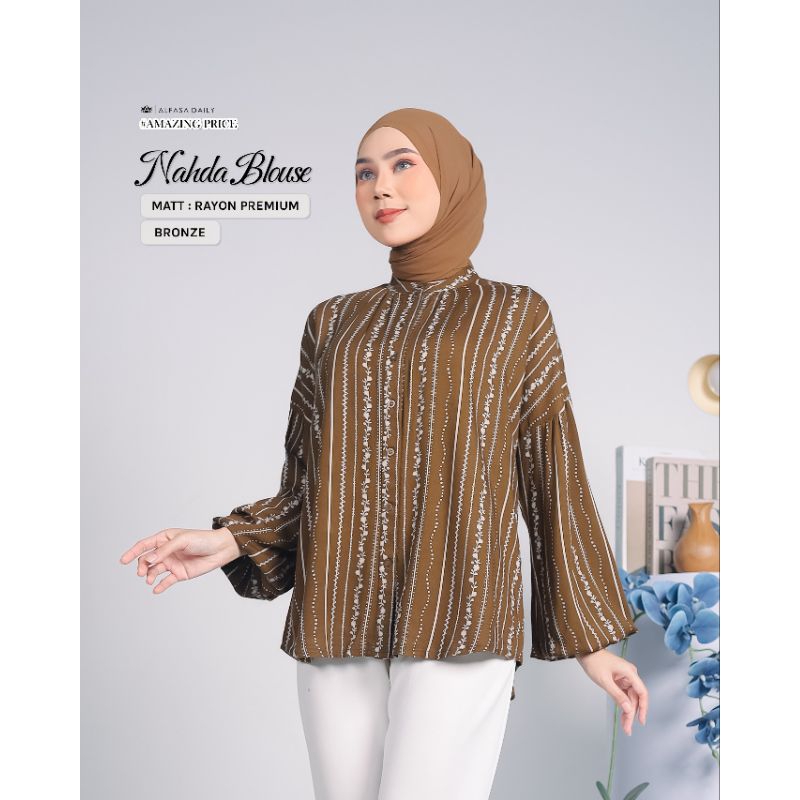 TERBARU✨ PROMO‼️NAHDA BLOUSE BY ALFASA DAILY / ATASAN WANITA TERBARU√