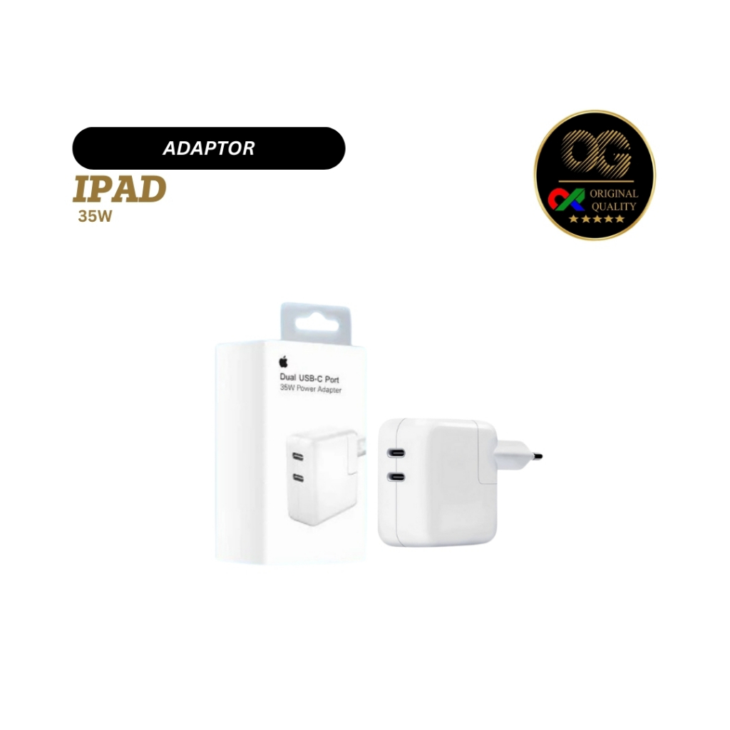 ADAPTOR / BATOK / KEPALA CHARGER ORIGINAL IPAD 35W