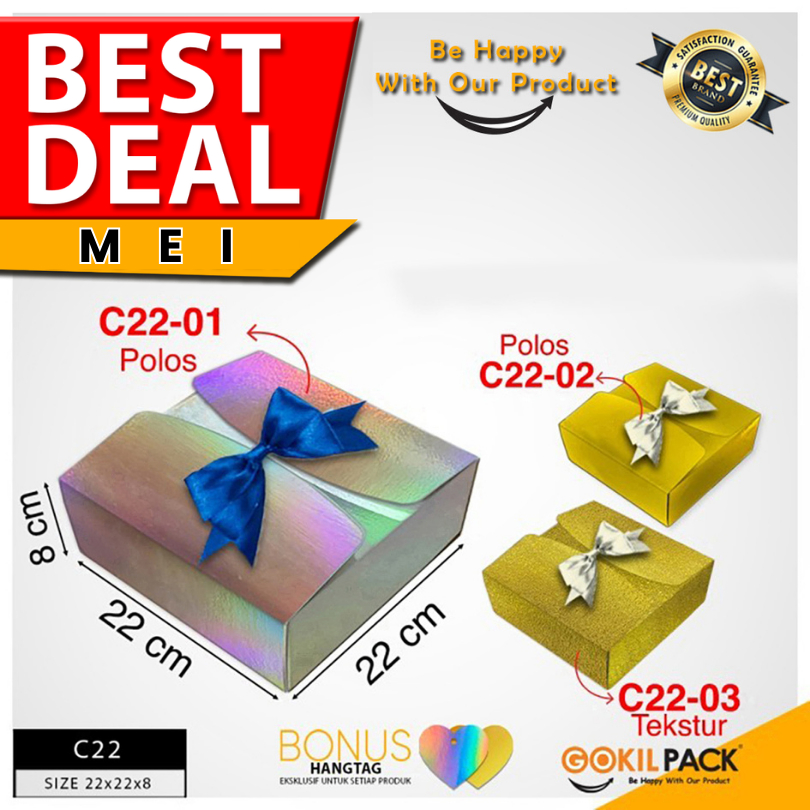 

Kotak Kado|Souvenir|Hologram|Hampers|Serbaguna|Dus|Packaging|Box|C22