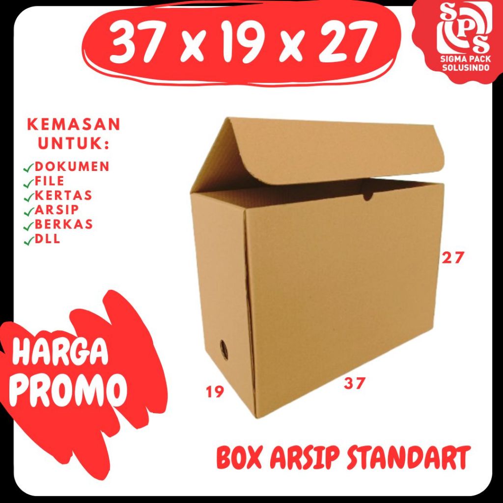 

Box Arsip Standart 37x19x27 Coklat Polos Kardus Arsip Packing/polos/Arsip/File/filebox/arsipbox/ box Dokumen
