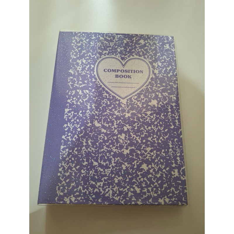 lucalab binder a4 composition book purple
