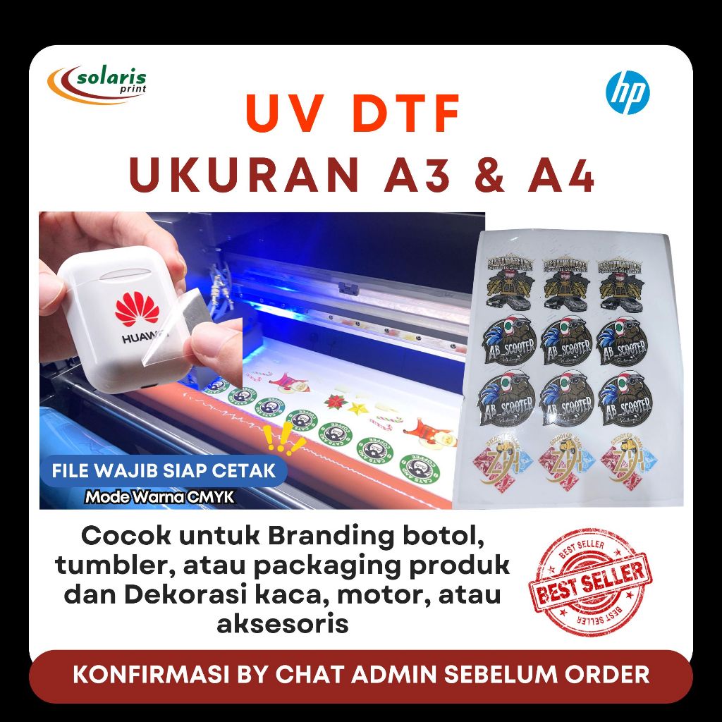 PRINT UV DTF Sticker | A3 | A4 |