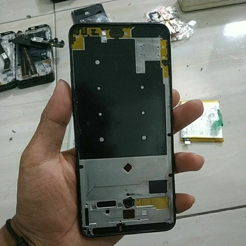frame bekas Vivo v15 pro minus flexible on off rusak cek gambar